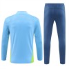 Sudadera De Entrenamiento Manchester City Cremallera De Cuarto 2024-25 Azul - Hombre